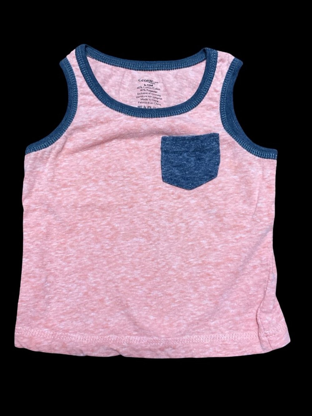 🌻10/$25 - Orange Tank Top w/ Dark Grey Details